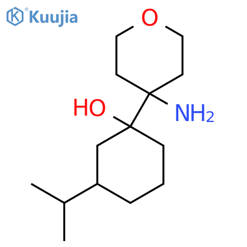 1-(4-aminooxan-4-yl)-3-(propan-2-yl)cyclohexan-1-ol structure