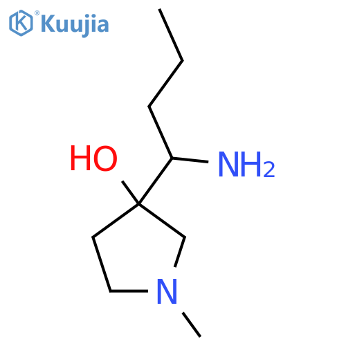 3-(1-aminobutyl)-1-methylpyrrolidin-3-ol structure