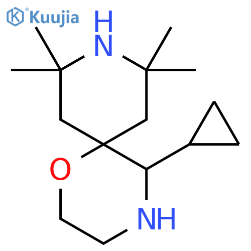5-cyclopropyl-8,8,10,10-tetramethyl-1-oxa-4,9-diazaspiro5.5undecane structure