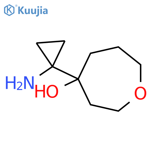 4-(1-aminocyclopropyl)oxepan-4-ol structure