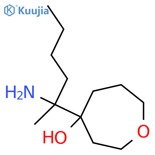 4-(2-Aminohexan-2-yl)oxepan-4-ol structure