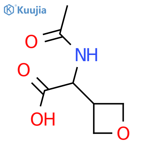 2-acetamido-2-(oxetan-3-yl)acetic acid structure
