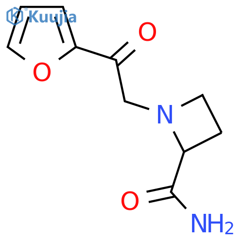 1-2-(furan-2-yl)-2-oxoethylazetidine-2-carboxamide structure
