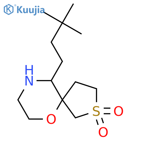 10-(3,3-Dimethylbutyl)-6-oxa-2lambda6-thia-9-azaspiro[4.5]decane-2,2-dione structure