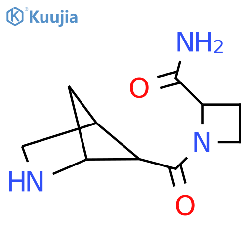 1-{2-azabicyclo2.1.1hexane-5-carbonyl}azetidine-2-carboxamide structure