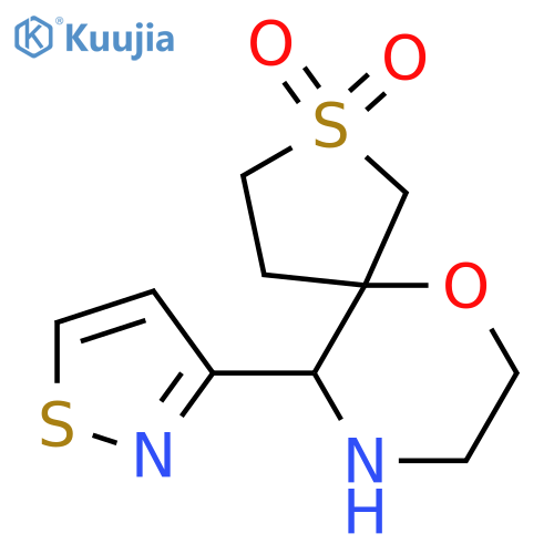 10-(1,2-thiazol-3-yl)-6-oxa-2lambda6-thia-9-azaspiro4.5decane-2,2-dione structure
