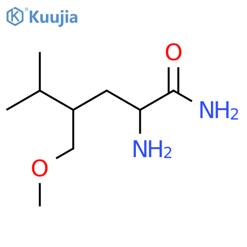 2-amino-4-(methoxymethyl)-5-methylhexanamide structure