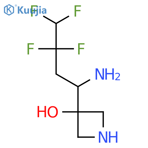 3-(1-amino-3,3,4,4-tetrafluorobutyl)azetidin-3-ol structure