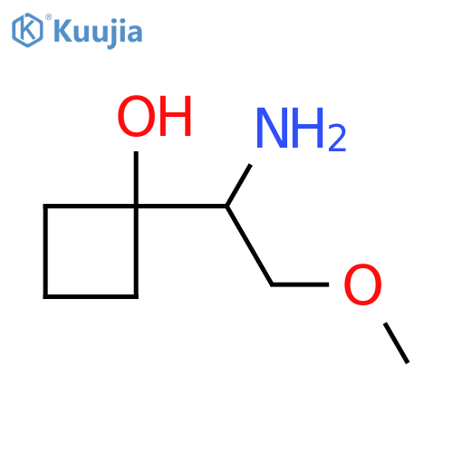 1-(1-amino-2-methoxyethyl)cyclobutan-1-ol structure