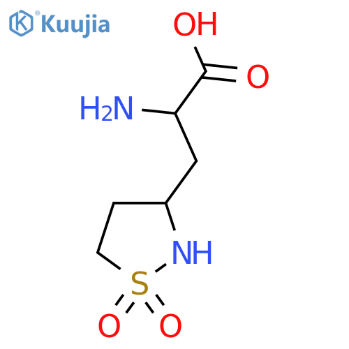 2-amino-3-(1,1-dioxo-1lambda6,2-thiazolidin-3-yl)propanoic acid structure