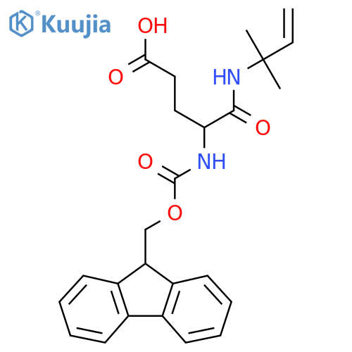 4-({(9H-fluoren-9-yl)methoxycarbonyl}amino)-4-(2-methylbut-3-en-2-yl)carbamoylbutanoic acid structure