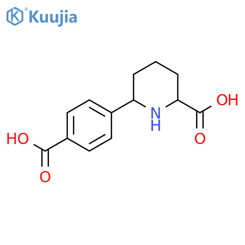 6-(4-carboxyphenyl)piperidine-2-carboxylic acid structure