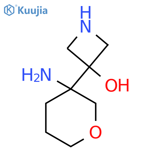 3-(3-aminooxan-3-yl)azetidin-3-ol structure