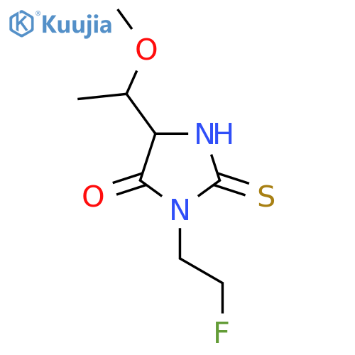3-(2-fluoroethyl)-5-(1-methoxyethyl)-2-sulfanylideneimidazolidin-4-one structure