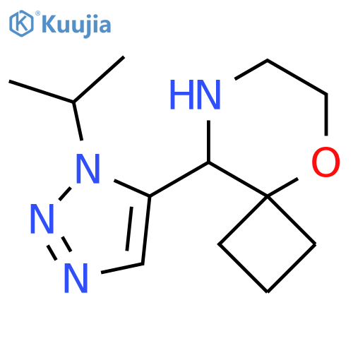 9-1-(propan-2-yl)-1H-1,2,3-triazol-5-yl-5-oxa-8-azaspiro3.5nonane structure