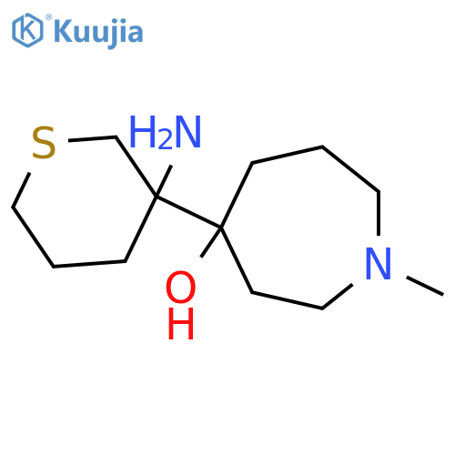 4-(3-aminothian-3-yl)-1-methylazepan-4-ol structure