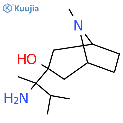3-(2-amino-3-methylbutan-2-yl)-8-methyl-8-azabicyclo3.2.1octan-3-ol structure