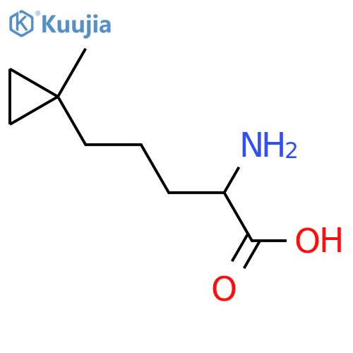 2-amino-5-(1-methylcyclopropyl)pentanoic acid structure