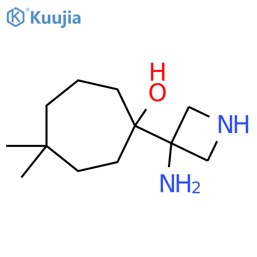 1-(3-Aminoazetidin-3-yl)-4,4-dimethylcycloheptan-1-ol structure