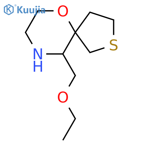 10-(ethoxymethyl)-6-oxa-2-thia-9-azaspiro4.5decane structure