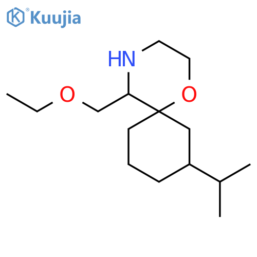 5-(ethoxymethyl)-8-(propan-2-yl)-1-oxa-4-azaspiro5.5undecane structure