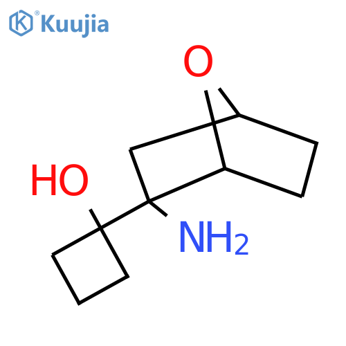 1-{2-amino-7-oxabicyclo2.2.1heptan-2-yl}cyclobutan-1-ol structure