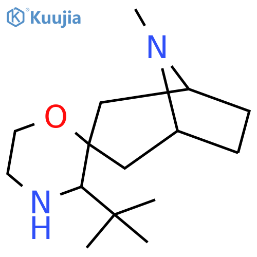 3'-tert-butyl-8-methyl-8-azaspirobicyclo3.2.1octane-3,2'-morpholine structure