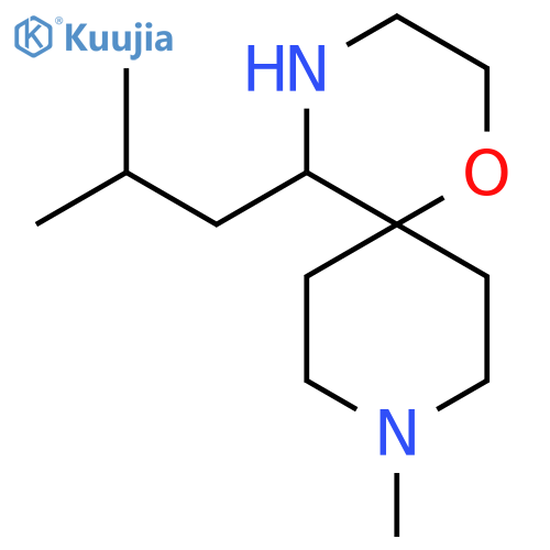 9-methyl-5-(2-methylpropyl)-1-oxa-4,9-diazaspiro5.5undecane structure