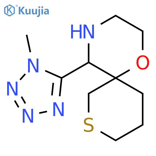 5-(1-methyl-1H-1,2,3,4-tetrazol-5-yl)-1-oxa-8-thia-4-azaspiro5.5undecane structure