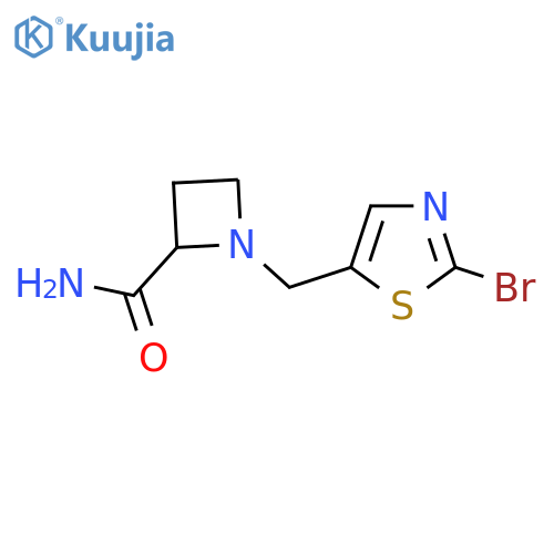 1-(2-bromo-1,3-thiazol-5-yl)methylazetidine-2-carboxamide structure