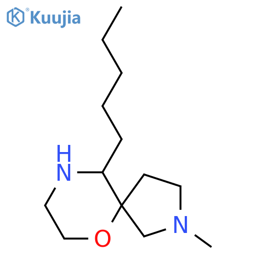 2-methyl-10-pentyl-6-oxa-2,9-diazaspiro4.5decane structure