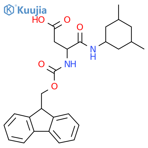 3-(3,5-dimethylcyclohexyl)carbamoyl-3-({(9H-fluoren-9-yl)methoxycarbonyl}amino)propanoic acid structure