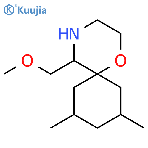 5-(methoxymethyl)-8,10-dimethyl-1-oxa-4-azaspiro5.5undecane structure