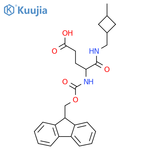 4-({(9H-fluoren-9-yl)methoxycarbonyl}amino)-4-{(3-methylcyclobutyl)methylcarbamoyl}butanoic acid structure