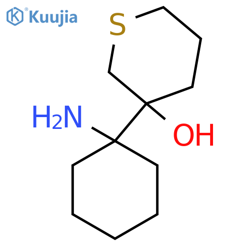 3-(1-aminocyclohexyl)thian-3-ol structure
