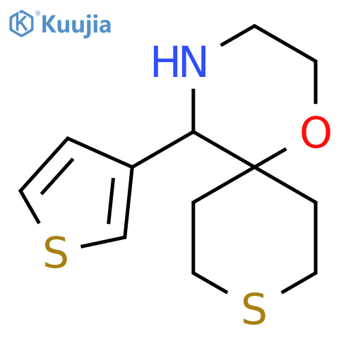 5-(thiophen-3-yl)-1-oxa-9-thia-4-azaspiro5.5undecane structure