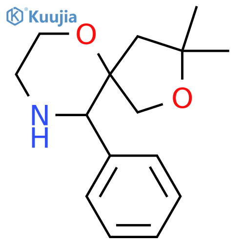 3,3-dimethyl-10-phenyl-2,6-dioxa-9-azaspiro4.5decane structure