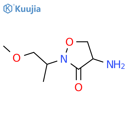 4-amino-2-(1-methoxypropan-2-yl)-1,2-oxazolidin-3-one structure