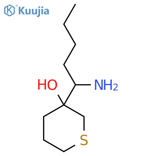 3-(1-aminopentyl)thian-3-ol structure