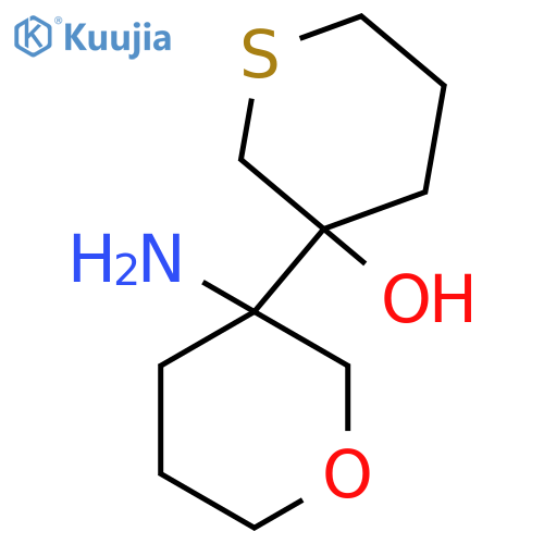 3-(3-aminooxan-3-yl)thian-3-ol structure