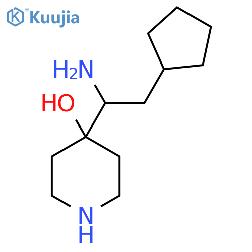 4-(1-amino-2-cyclopentylethyl)piperidin-4-ol structure