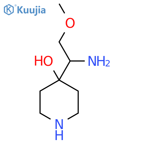 4-(1-amino-2-methoxyethyl)piperidin-4-ol structure