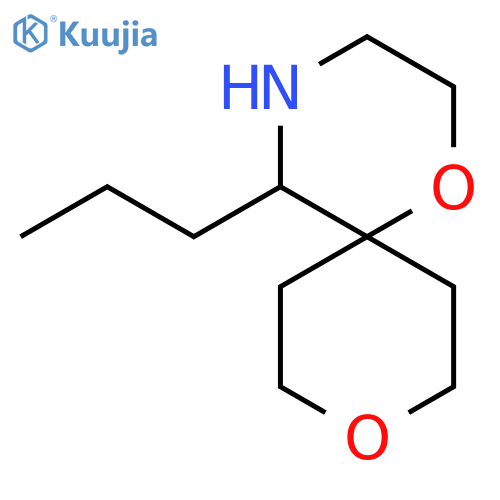 5-Propyl-1,9-dioxa-4-azaspiro[5.5]undecane structure