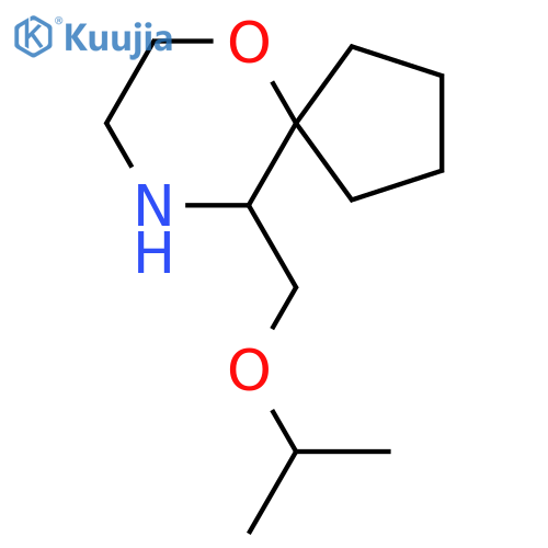10-(propan-2-yloxy)methyl-6-oxa-9-azaspiro4.5decane structure