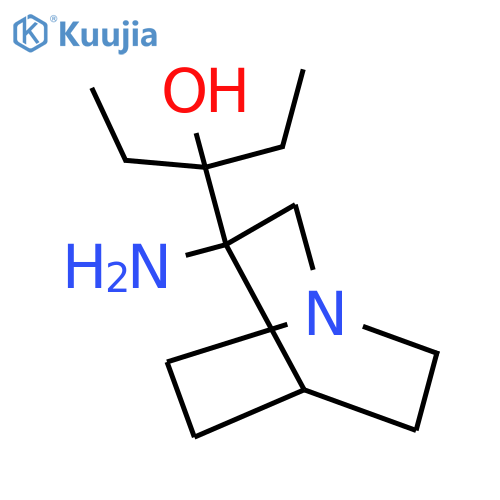 3-{3-amino-1-azabicyclo2.2.2octan-3-yl}pentan-3-ol structure