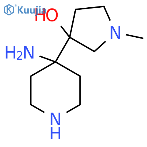 3-(4-aminopiperidin-4-yl)-1-methylpyrrolidin-3-ol structure