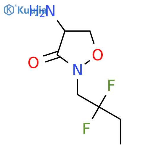 4-amino-2-(2,2-difluorobutyl)-1,2-oxazolidin-3-one structure