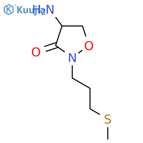 4-amino-2-3-(methylsulfanyl)propyl-1,2-oxazolidin-3-one structure