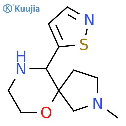 2-methyl-10-(1,2-thiazol-5-yl)-6-oxa-2,9-diazaspiro4.5decane structure