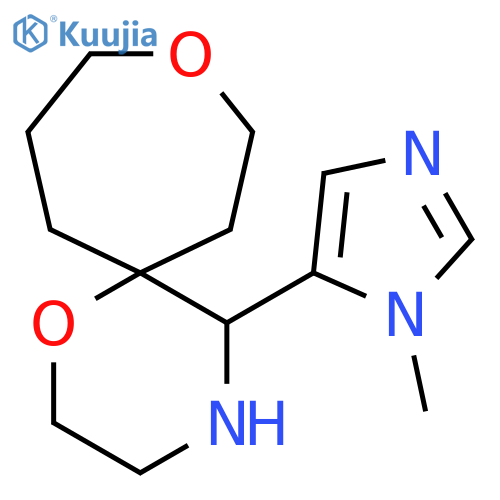 5-(1-methyl-1H-imidazol-5-yl)-1,9-dioxa-4-azaspiro5.6dodecane structure